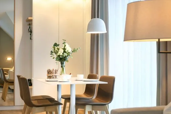 Wohnzimmer Töwerhus Ferienwohnung Muschel