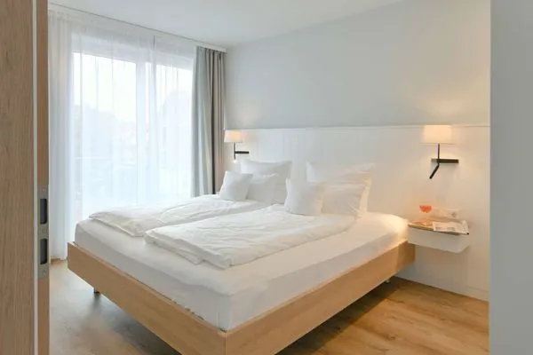 Schlafzimmer Töwerhus Ferienwohnung Muschel