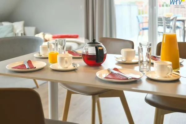 Essbereich Töwerhus Ferienwohnung Hummer