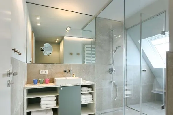 Badezimmer Töwerhus Ferienwohnung Hummer