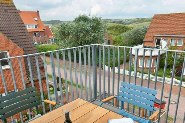 Balkon Töwerhus Ferienwohnung Auster
