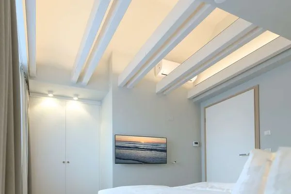 Schlafzimmer Töwerhus Ferienwohnung Auster