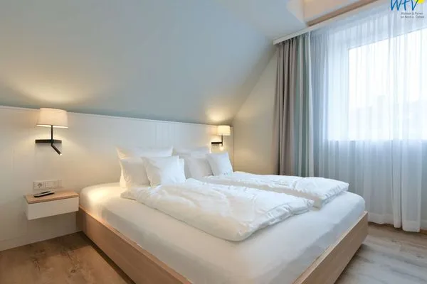 Schlafzimmer Töwerhus Ferienwohnung Auster