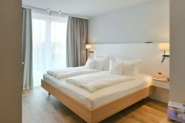 Schlafzimmer Töwerhus Ferienwohnung Auster