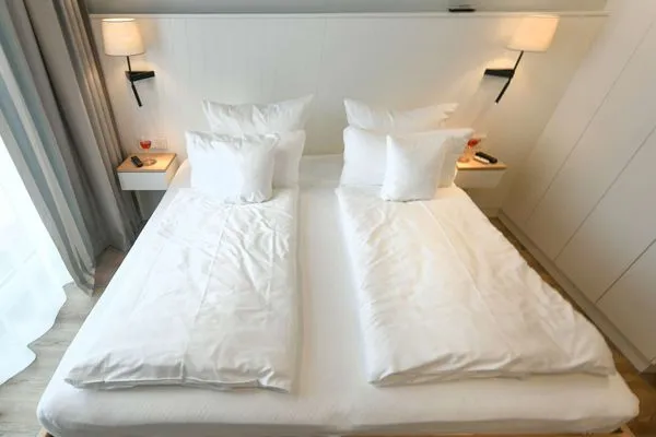 Schlafzimmer Töwerhus Ferienwohnung Auster