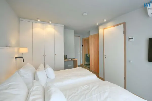 Schlafzimmer Töwerhus Ferienwohnung Auster