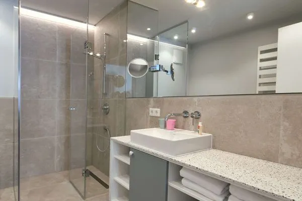 Badezimmer Töwerhus Ferienwohnungen Watt + Bill