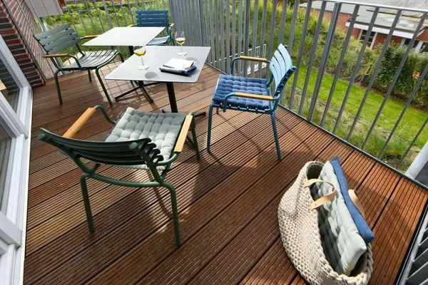 Balkon Töwerhus Ferienwohnungen Watt + Bill