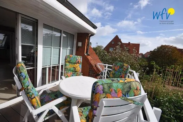 Balkon Juist Zauber - Haus 2 Ferienwohnung Gerwinat