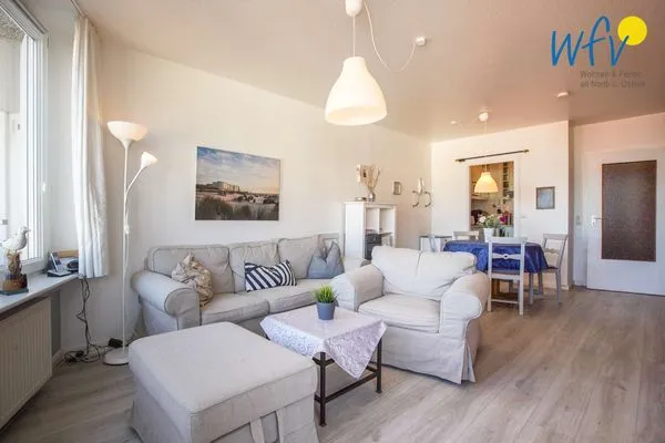 Wohnzimmer Ferienhaus Seeblick Ferienwohnung 96