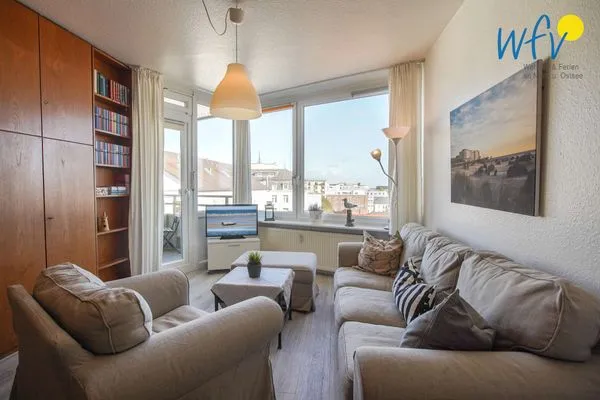 Wohnzimmer Ferienhaus Seeblick Ferienwohnung 96