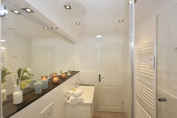 Badezimmer  Ferienwohnung Eydum Nr. 10