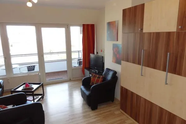 Wohnzimmer  (STR74a) Ferienwohnung "Seaside Club"