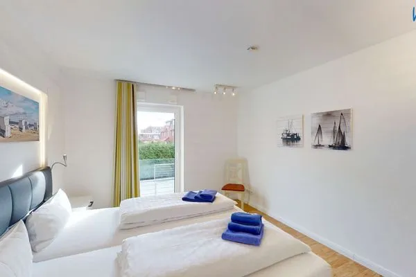 Schlafzimmer Villa Drees Ferienwohnung 4