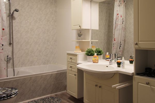  Gartenblick Kröpelin - Badezimmer