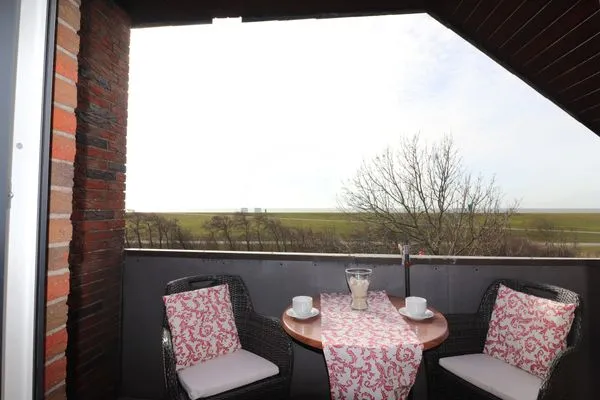 Balkon Haus Övern Diek Wohnung 5