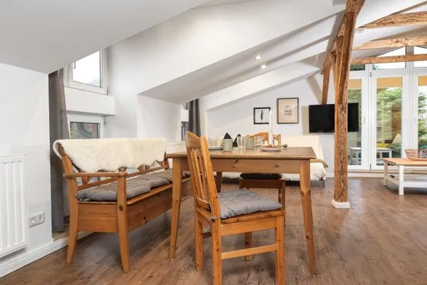 Living room Ferienanlage Poschmann Strohboden