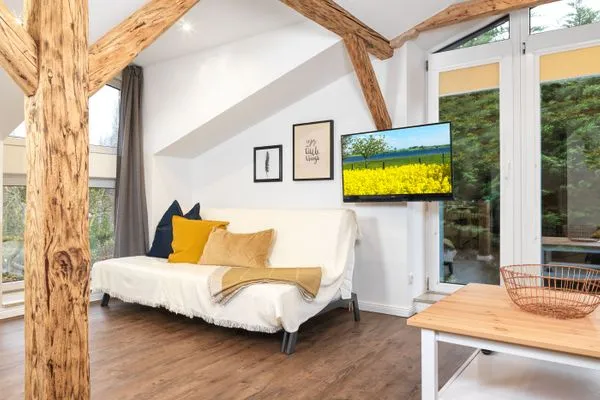 Living room Ferienanlage Poschmann Strohboden