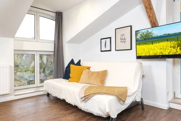 Living room Ferienanlage Poschmann Strohboden