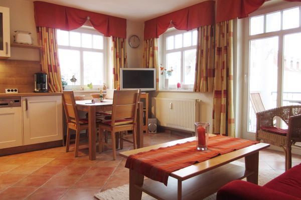 Haus Strandburg Ostseeblick Kühlungsborn - Wohnzimmer