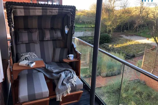 Balkon Haus Nordland Ferienwohnung Dünenblick