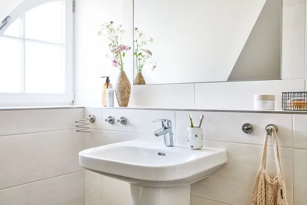 Badezimmer  Ferienhaus Graukranich 41