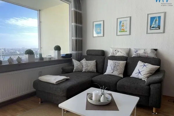 Wohnzimmer Ferienhaus Seeblick Ferienwohnung 53