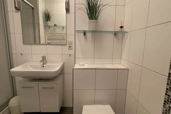 Badezimmer Ferienhaus Seeblick Ferienwohnung 53