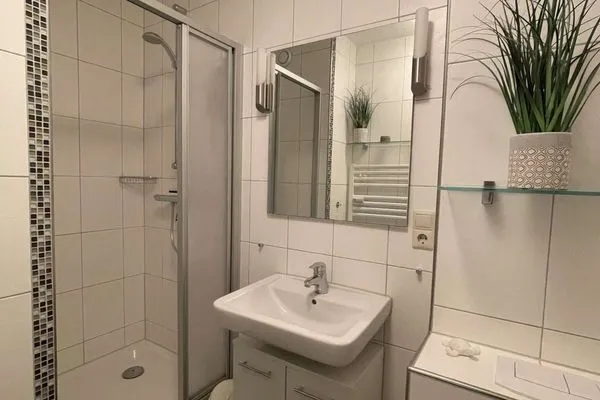 Badezimmer Ferienhaus Seeblick Ferienwohnung 53