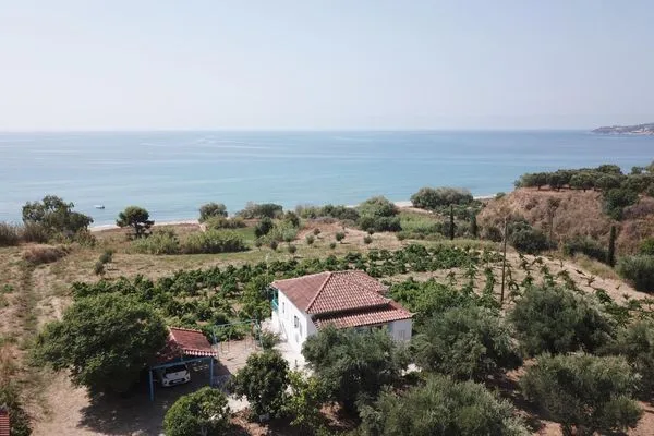 Vogelperspektive  Bizos Beach