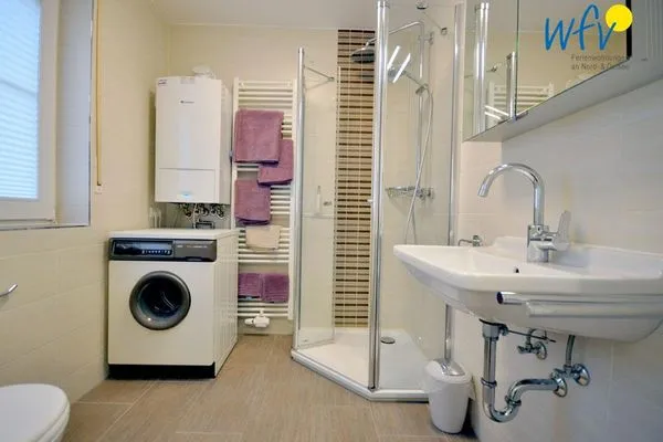 Badezimmer Juist Zauber - Haus 2 Ferienwohnung Jansen