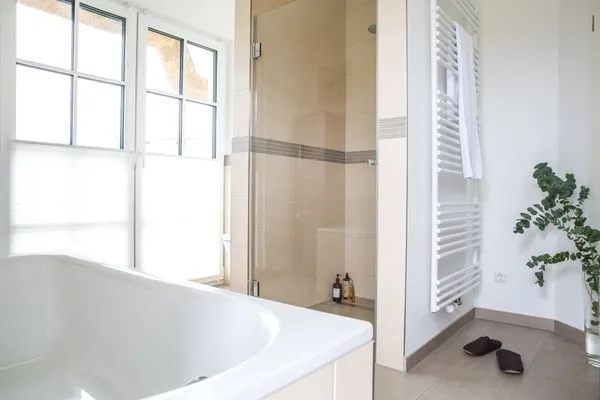 Badezimmer  Ferienhaus Haubenlerche 32