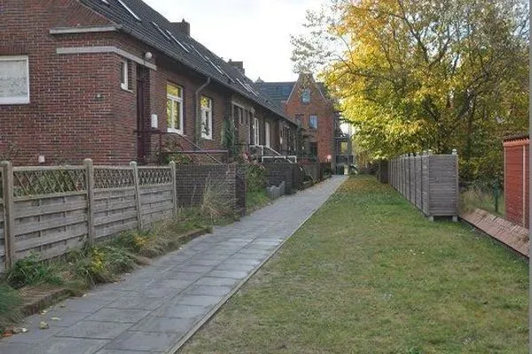 Weg zum Haus Kapitänshaus Ferienwohnung 5