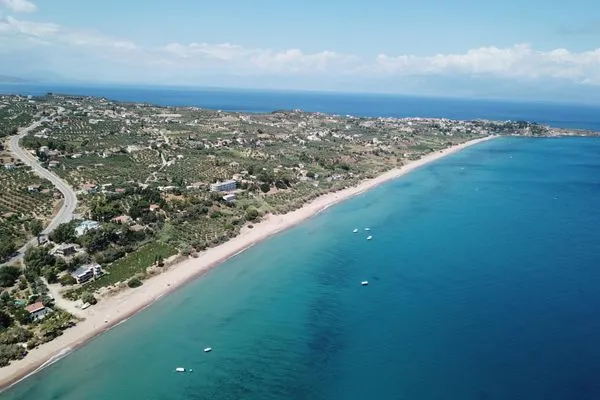Zaga Strand nach 3km  Türkis