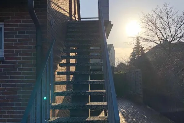 Fassade / Eingang Haus Seemöwe Ferienwohnung Möwennest