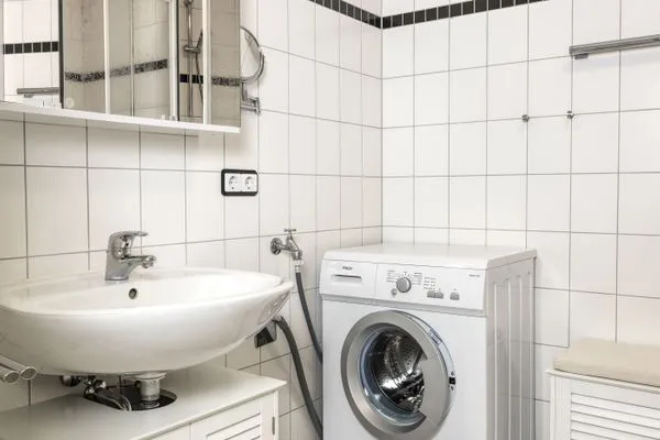 Badezimmer Landhaus am Meer Strandglück