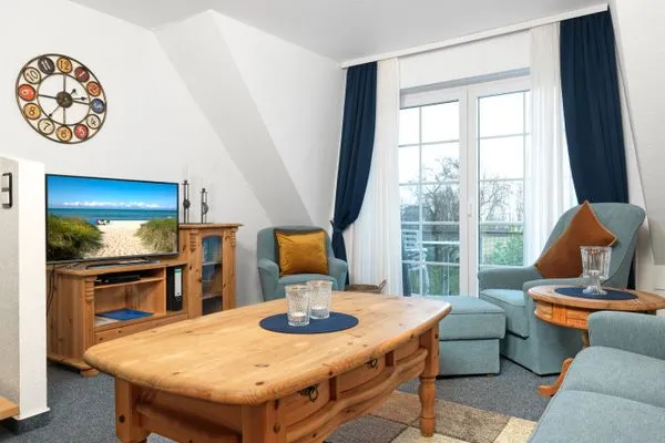 Wohnzimmer Landhaus am Meer Kleine Krabbe