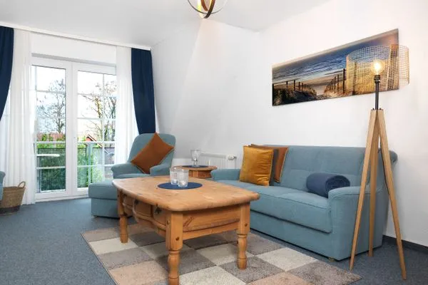 Wohnzimmer Landhaus am Meer Kleine Krabbe