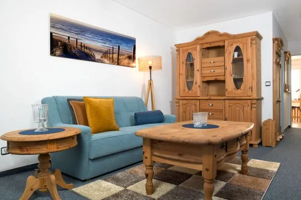 Wohnzimmer Landhaus am Meer Kleine Krabbe