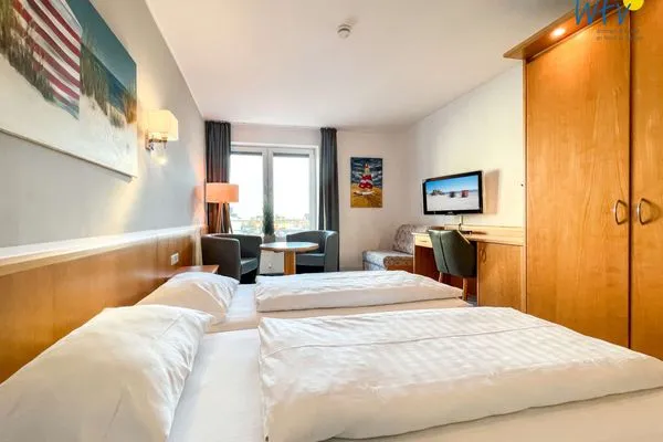 Schlafzimmer Appartement-Haus Regina Ferienwohnung Ohlsen´s smucke Stuuv