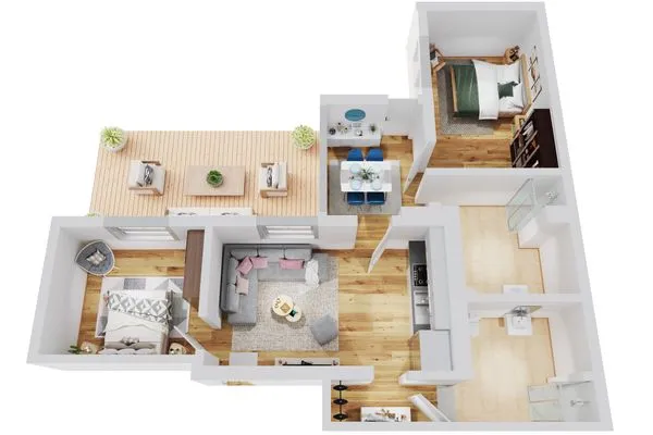 Grundriss Smart Resorts Haus Saphir Ferienwohnung 502