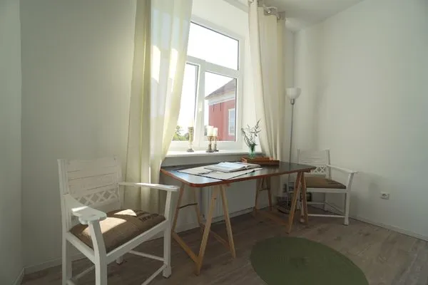 Gartenblick  Ferienwohnung Blauzahn