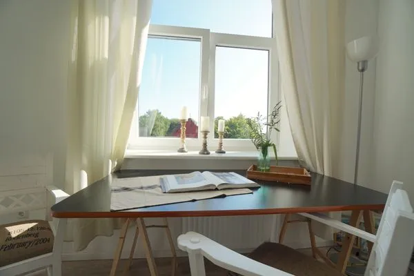 Gartenblick  Ferienwohnung Blauzahn