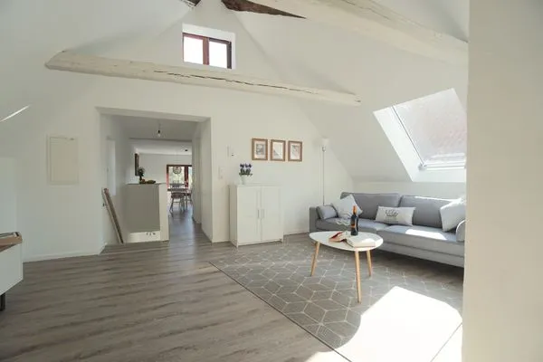 Wohnzimmer  Ferienwohnung Blauzahn