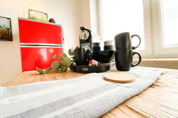 Küche / Küchenzeile  Altbauwohnung mit Panorama Schleiblick, Balkon und Kamin im Herzen von Schleswig
