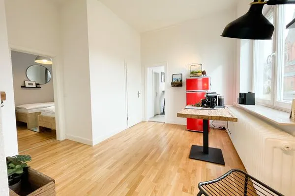 Küche / Küchenzeile  Altbauwohnung mit Panorama Schleiblick, Balkon und Kamin im Herzen von Schleswig