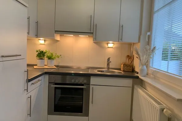 Küche / Küchenzeile  Gemütliche Ferienwohnung Schleistübchen in Fahrdorf für 2 Personen