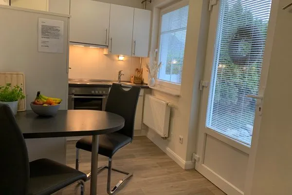 Küche / Küchenzeile  Gemütliche Ferienwohnung Schleistübchen in Fahrdorf für 2 Personen