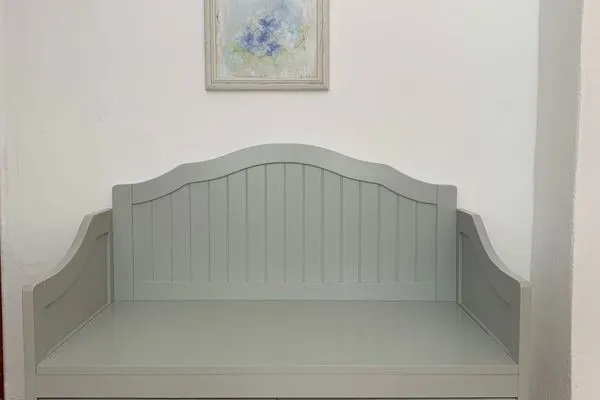 Schlafzimmer  Ferienwohnung für 4 Personen am Borbyer Ufer mit zwei Sonnenterrassen