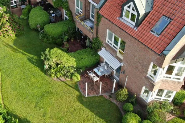 Vogelperspektive  Ferienwohnung Strandhüpfer - direkt am Meer